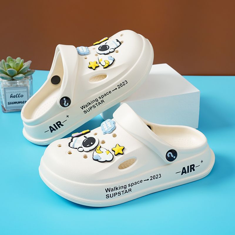 Children'S Slippers Summer Girls Non-Slip Boys Baotou Children Soft Sole Cave Shoes Baby Slippers - Image 1